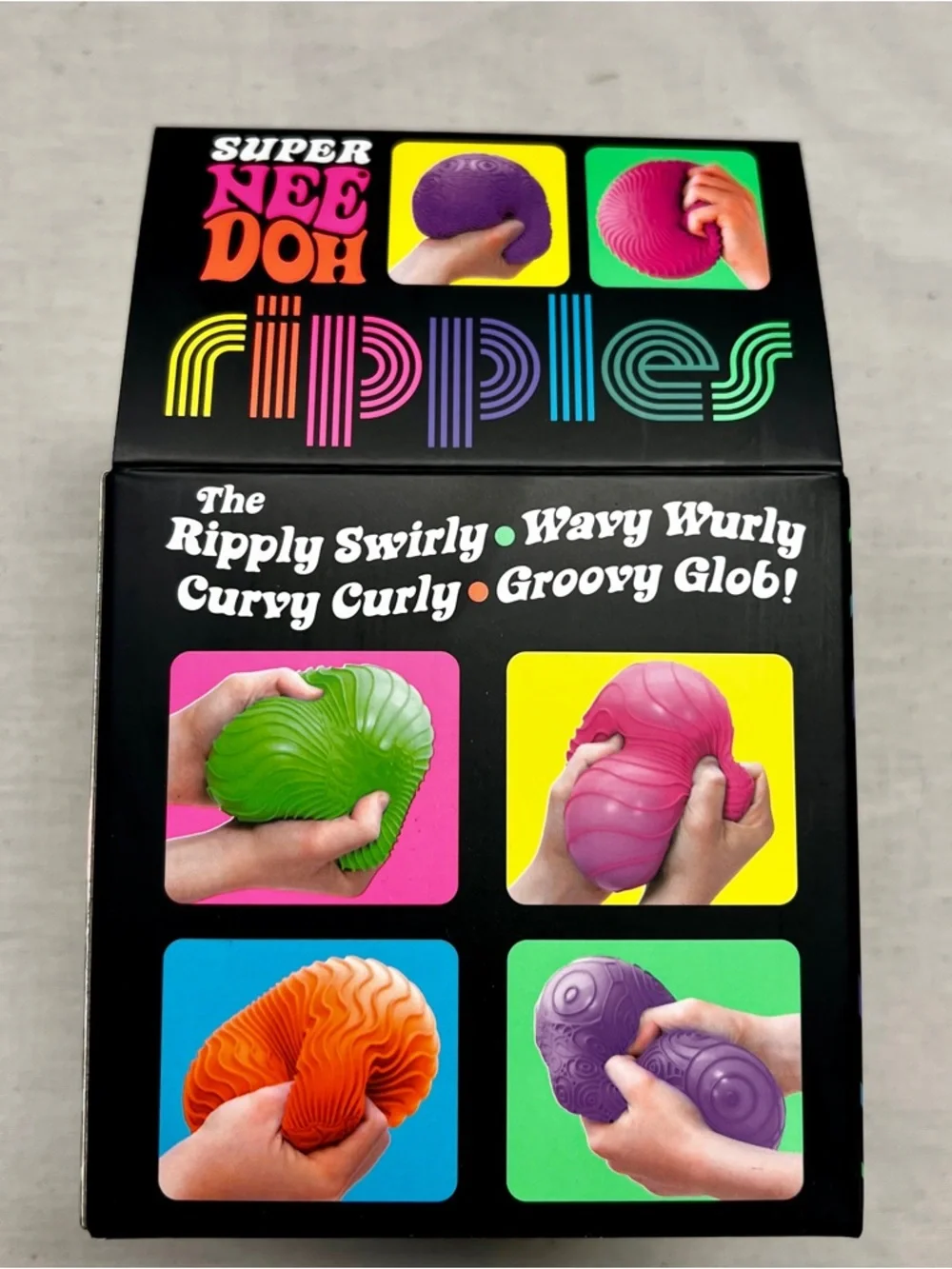 NWT Super NeeDoh Ripples, PINK, XL Textured Nee Doh Ball - Picture 3 of 6